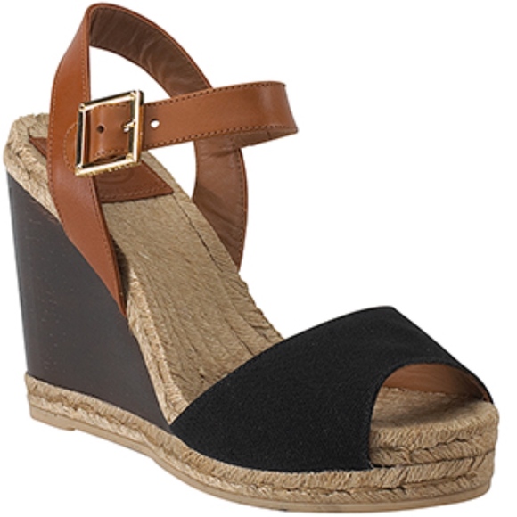 Tory Burch Shoes - Tory Burch wood espadrille wedge